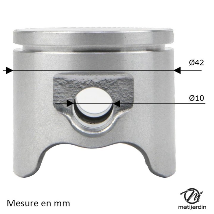 Cylindre piston tronçonneuse pour Husqvarna 340, 345, 350. Ø 42mm