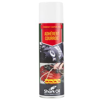 Adhérent courroies de tondeuse. 400 ml. Shark Oil