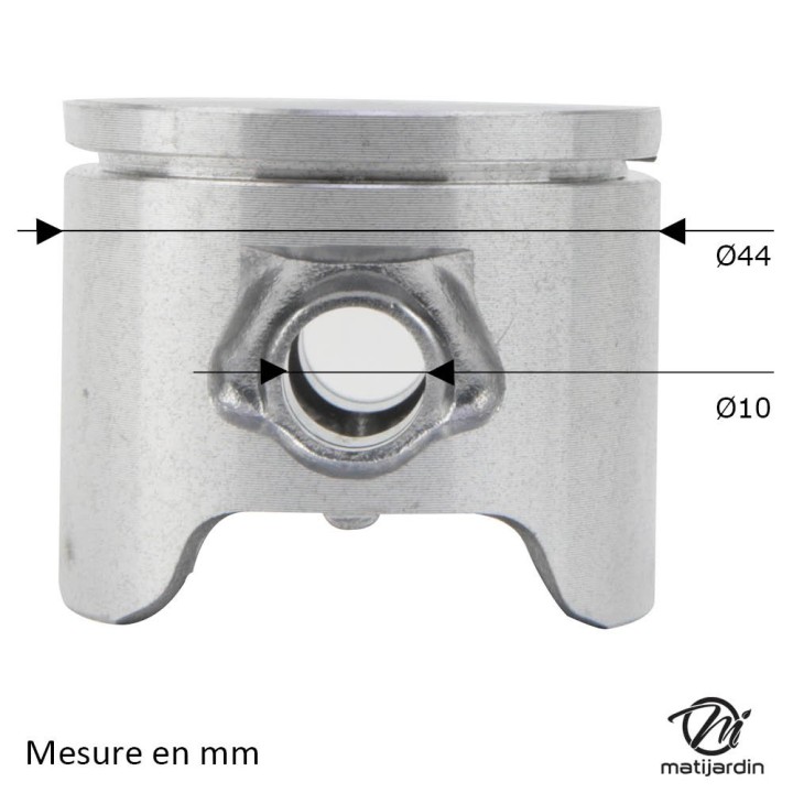 Cylindre piston  pour tronçonneuse Husqvarna 350. Ø 44 mm