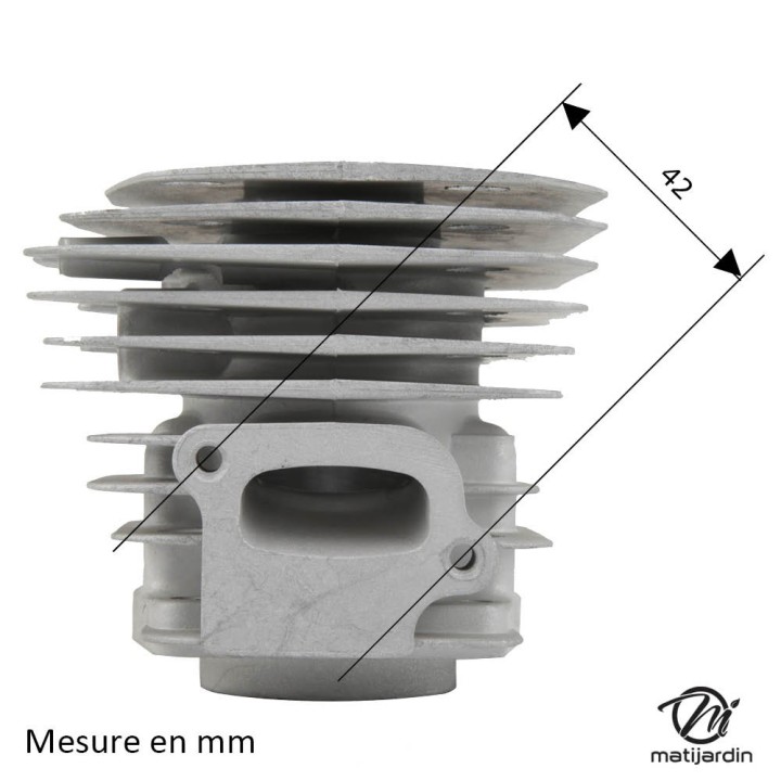 Cylindre piston  pour tronçonneuse Husqvarna 350. Ø 44 mm
