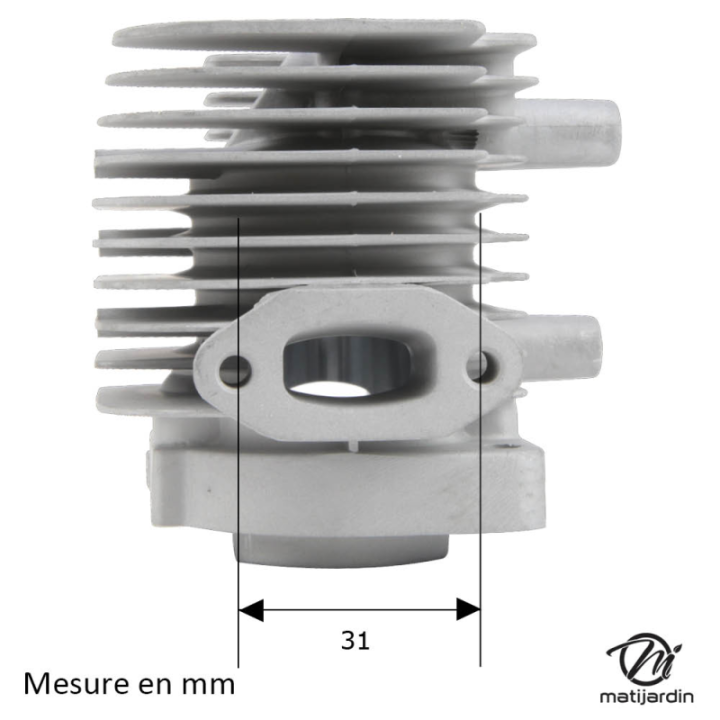 Cylindre piston pour débroussailleuse. Ø 32 mm. Pour Shindaiwa C230