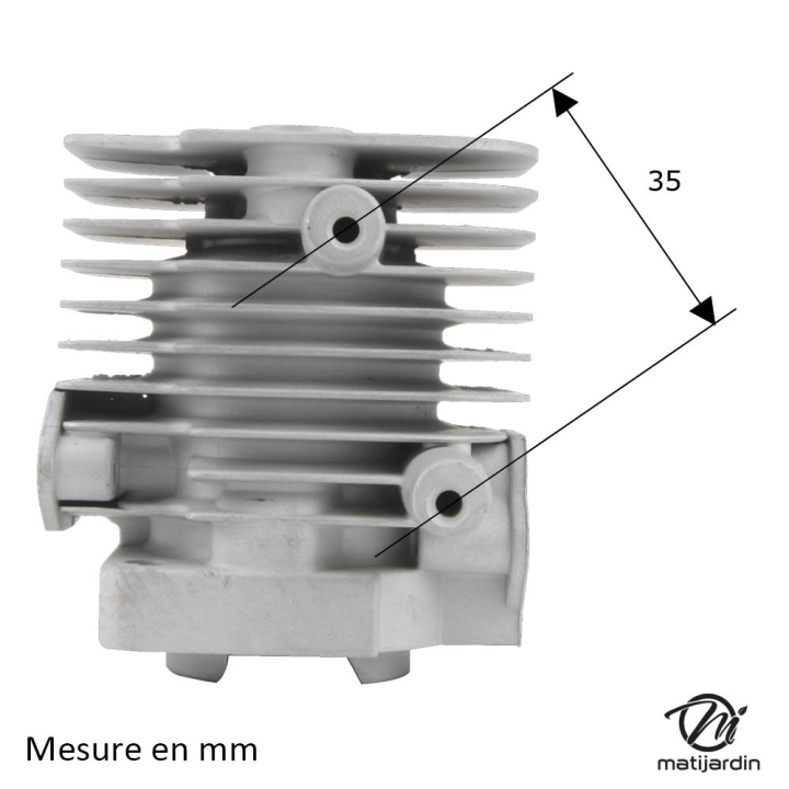 Cylindre piston pour tronçonneuse Shindaiwa 230. Ø 32 mm