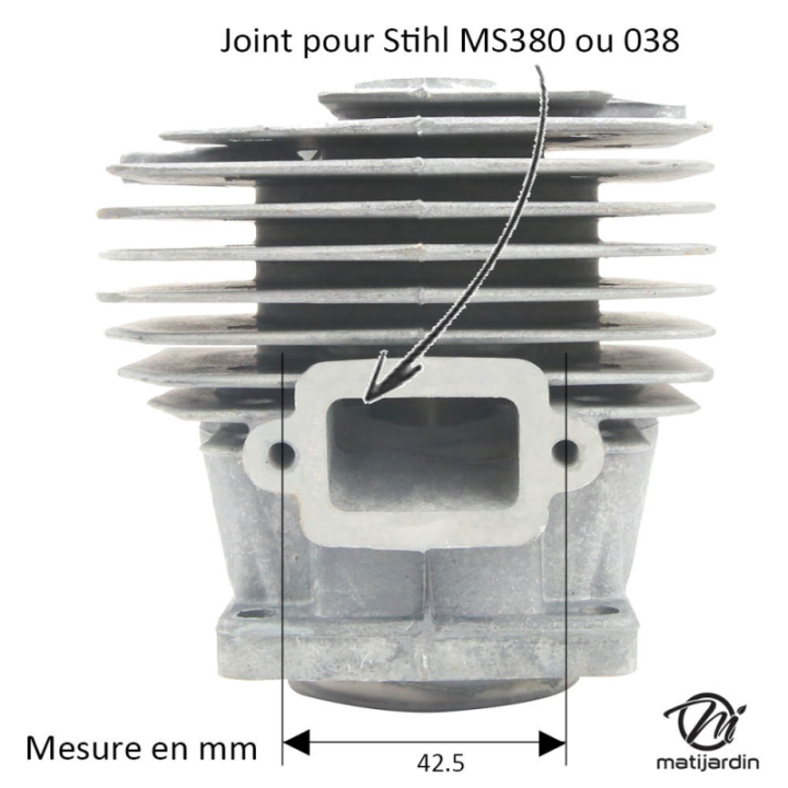 Cylindre piston pour tronçonneuse Stihl 038 AV Magnum Ø 52 mm