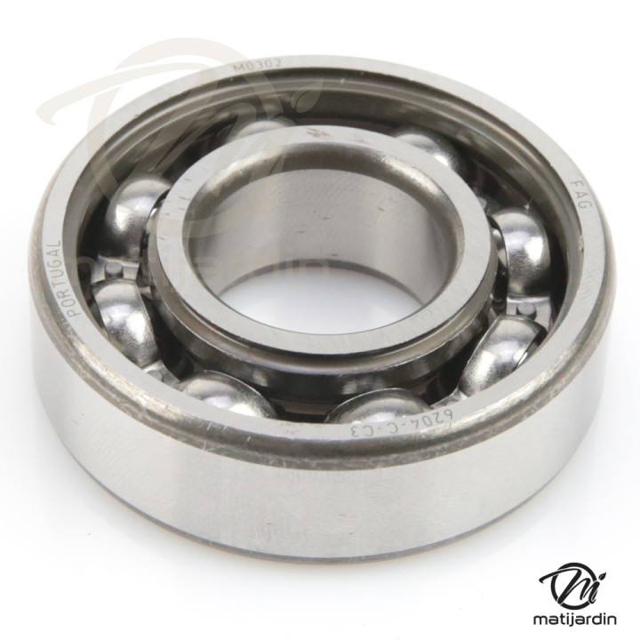 Roulement à billes pour Castelgarden N° origine 19216032/0. 6204RS. Ø 47 mm