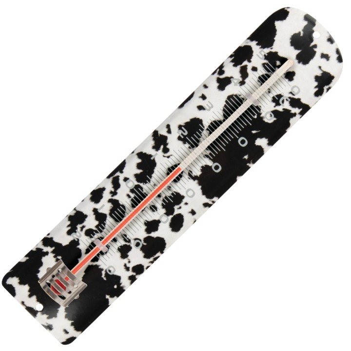 Thermomètre métal imprimé vache. Spear & Jackson