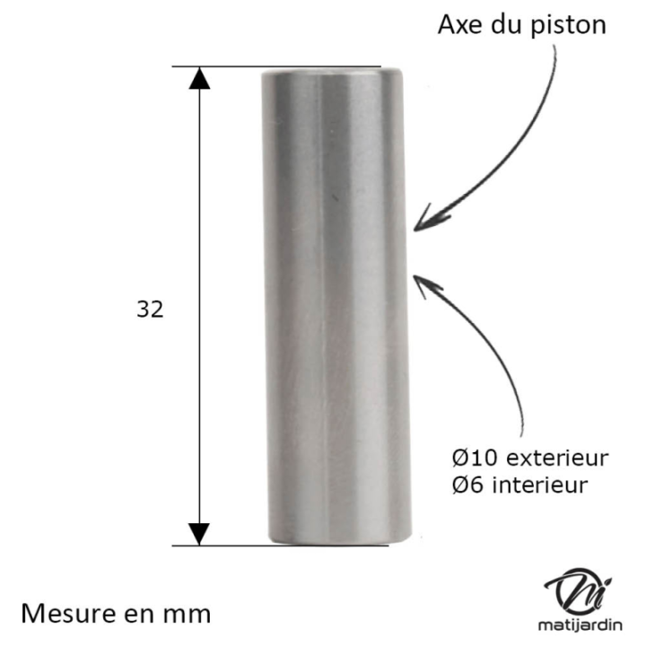 Cylindre piston pour tronçonneuse Stihl 041. Ø 44 mm