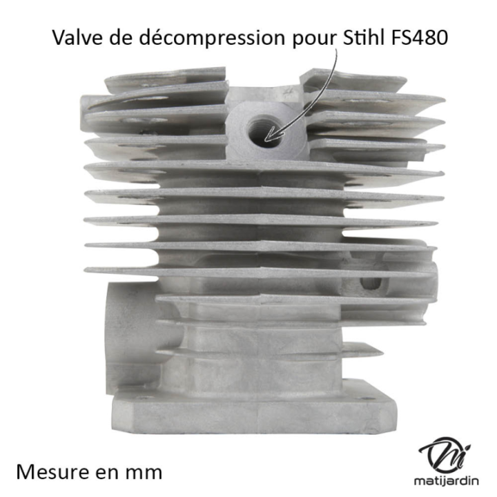 Cylindre piston pour débroussailleuse. Ø 44 mm. Pour Stihl FS480