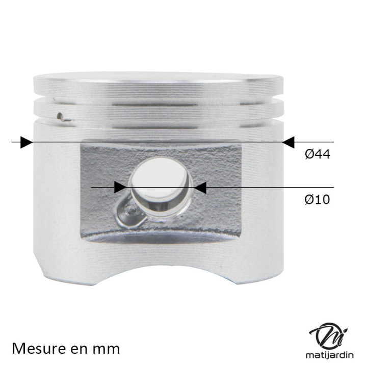 Cylindre piston pour débroussailleuse. Ø 44 mm. Pour Stihl FS480