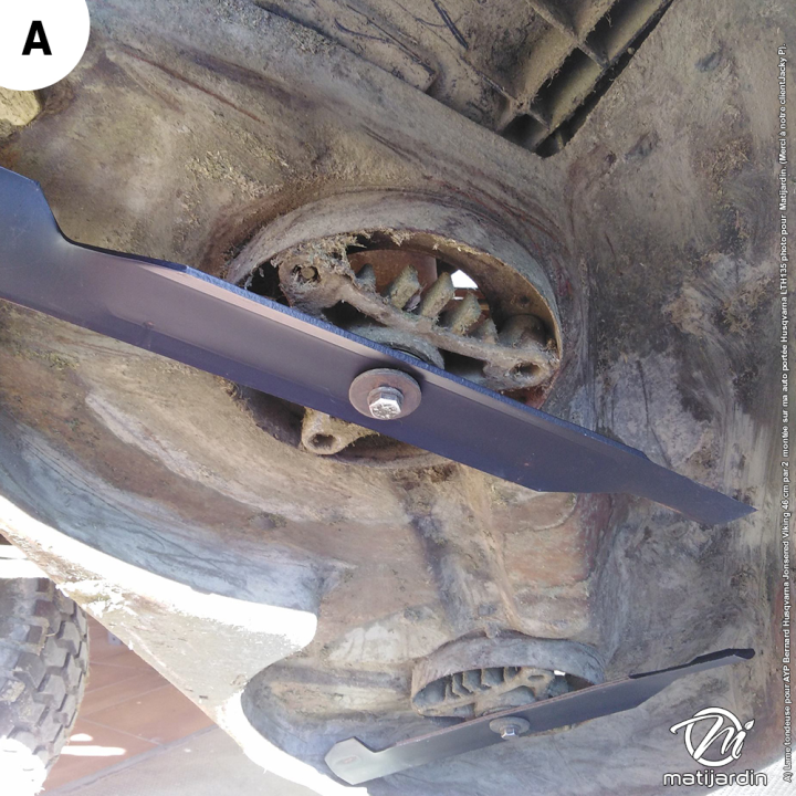 Lame tondeuse pour AYP/Roper 36". N° 126338. Coupe 46 cm