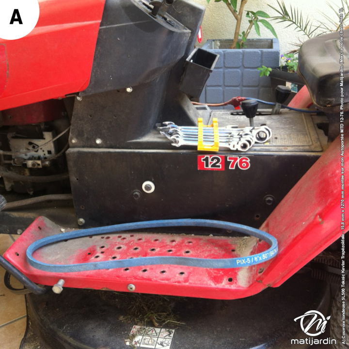 Courroie tondeuse Teknic 5L50 Kevlar Trapézoïdale - 15,8 mm x 1270 mm