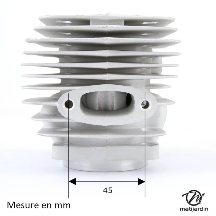 Cylindre piston  pour tronçonneuse Husqvarna 181, 281, 288. Ø 54 mm