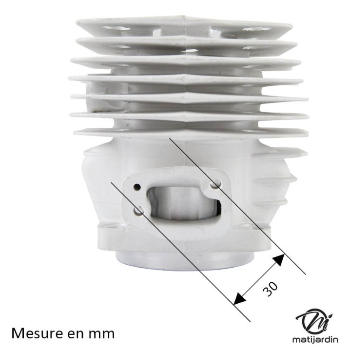 Cylindre piston  pour tronçonneuse Husqvarna 181, 281, 288. Ø 54 mm