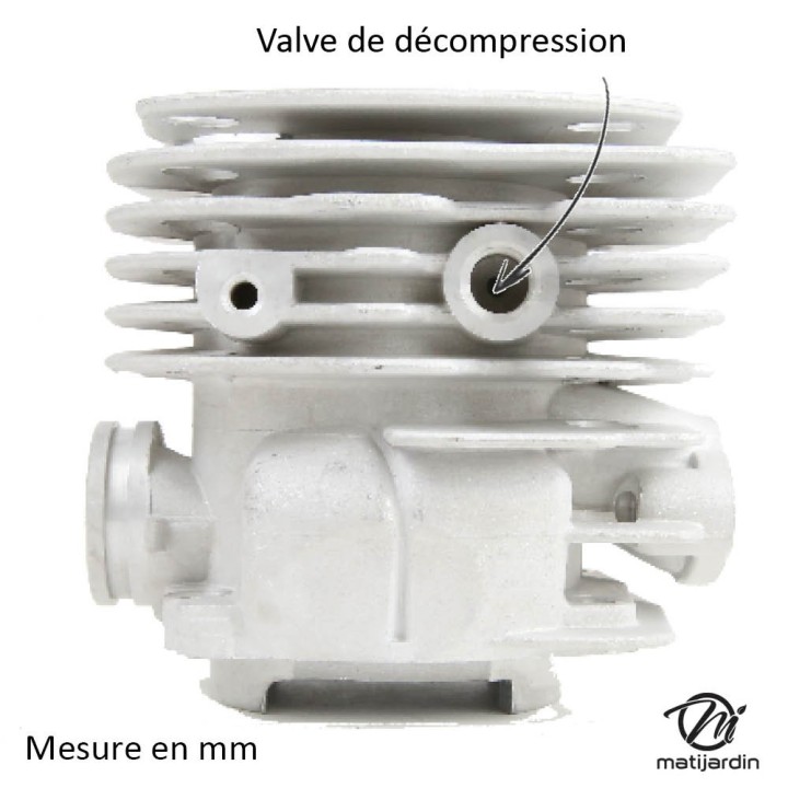 Cylindre piston  pour tronçonneuse Husqvarna 365. Ø 48 mm