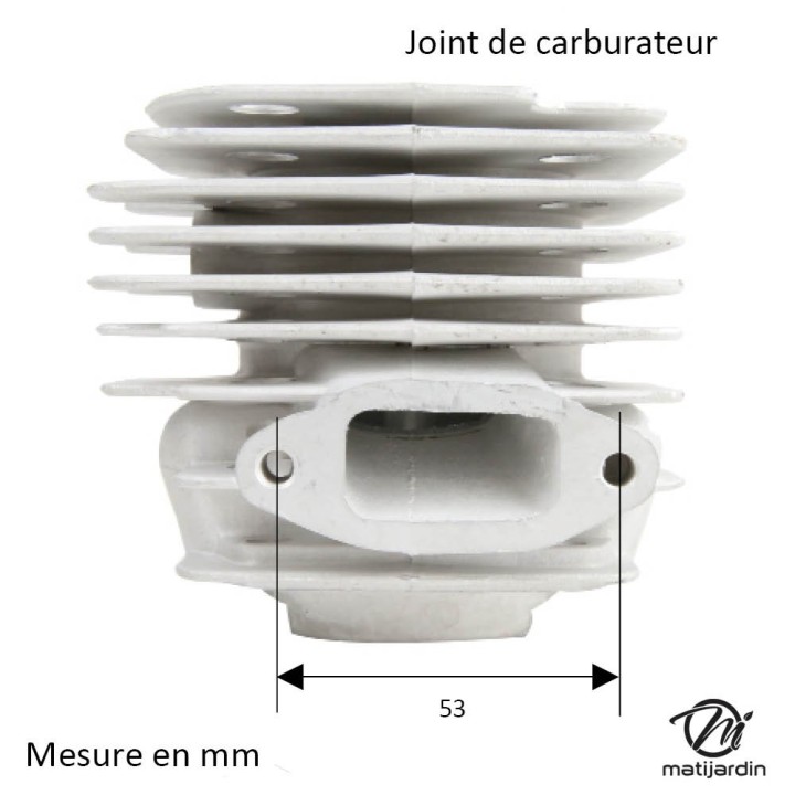 Cylindre piston  pour tronçonneuse Husqvarna 365. Ø 48 mm