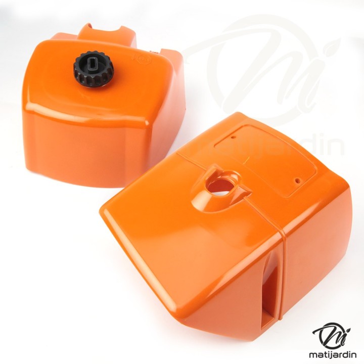 Carter carburateur + carter cylindre pour tronçonneuse 066 MS660