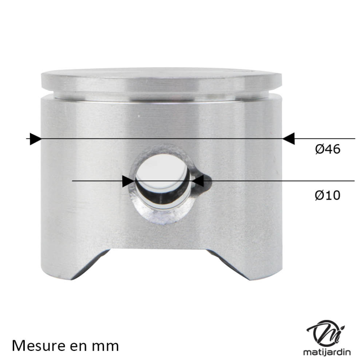 Cylindre piston pour tronçonneuse Husqvarna 55. Ø 45 mm