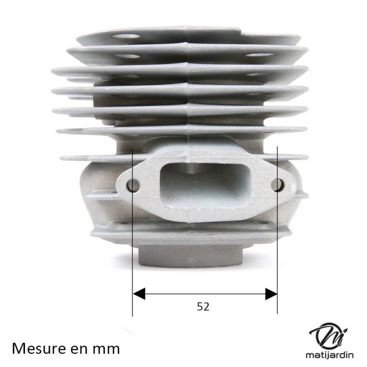 Cylindre piston pour tronçonneuse Husqvarna 372XP. Ø 52 mm