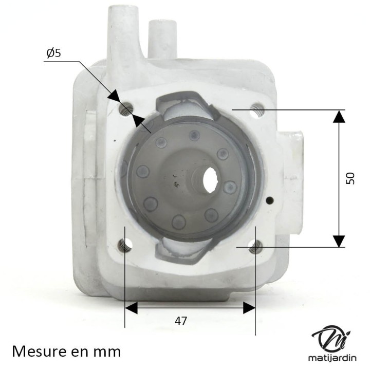 Cylindre piston pour découpeuse Husqvarna, Partner K650. Ø 50 mm