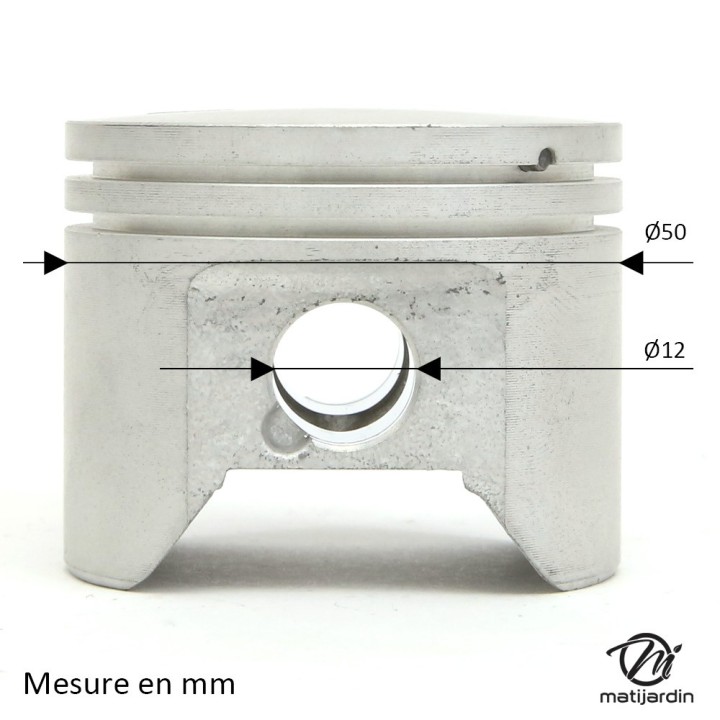 Cylindre piston pour découpeuse Husqvarna, Partner K650. Ø 50 mm