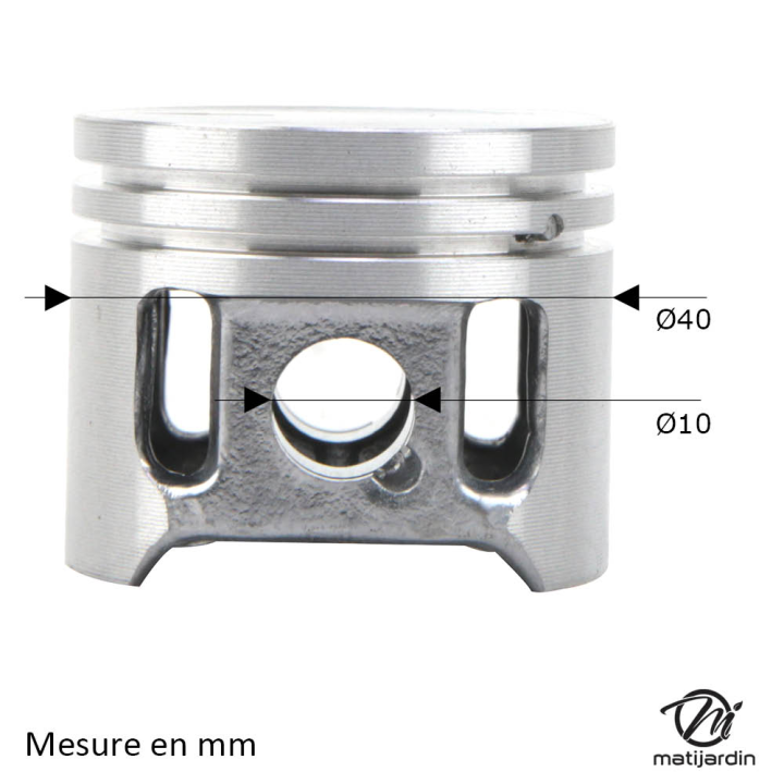 Cylindre piston pour débroussailleuse. Ø 40 mm. Pour Stihl FS280