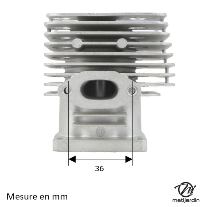 Cylindre piston pour débroussailleuse. Ø 38 mm. Pour Stihl FS200