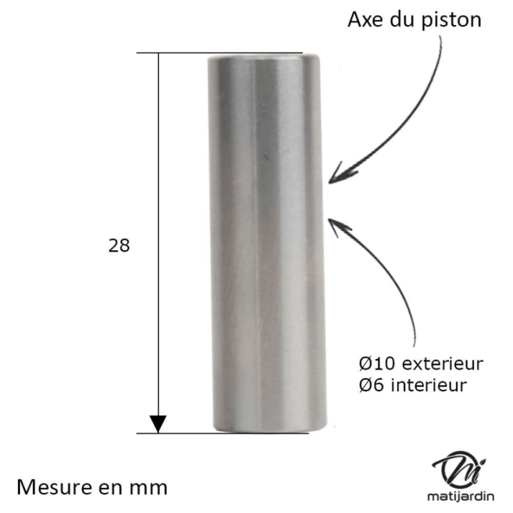 Cylindre piston pour débroussailleuse. Ø 38 mm. Pour Stihl FS200