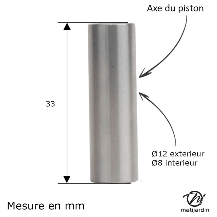 Cylindre piston adaptable pour tronçonneuse Stihl 046, MS460. Diamètre 52 mm