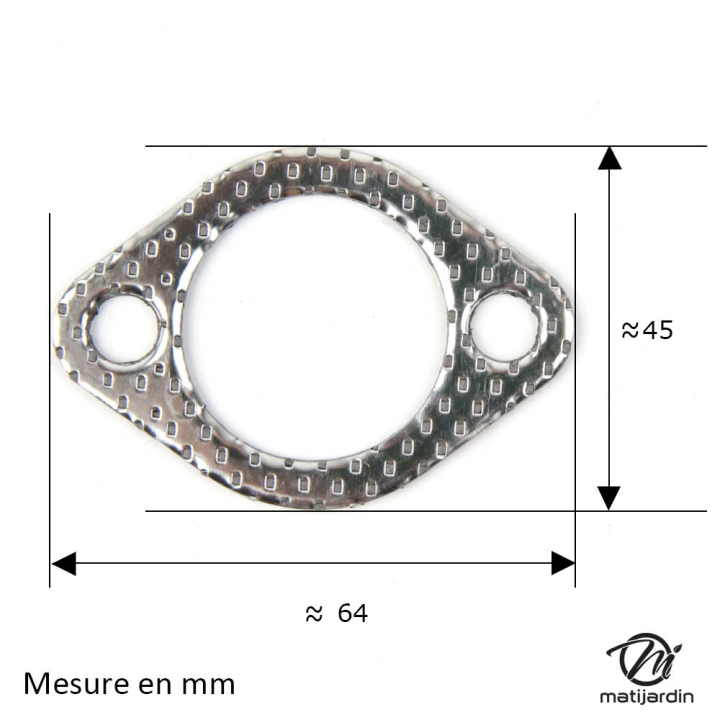 Joint d'échappement adaptable pour moteur Briggs & Stratton N°272293, 270917 et 692236