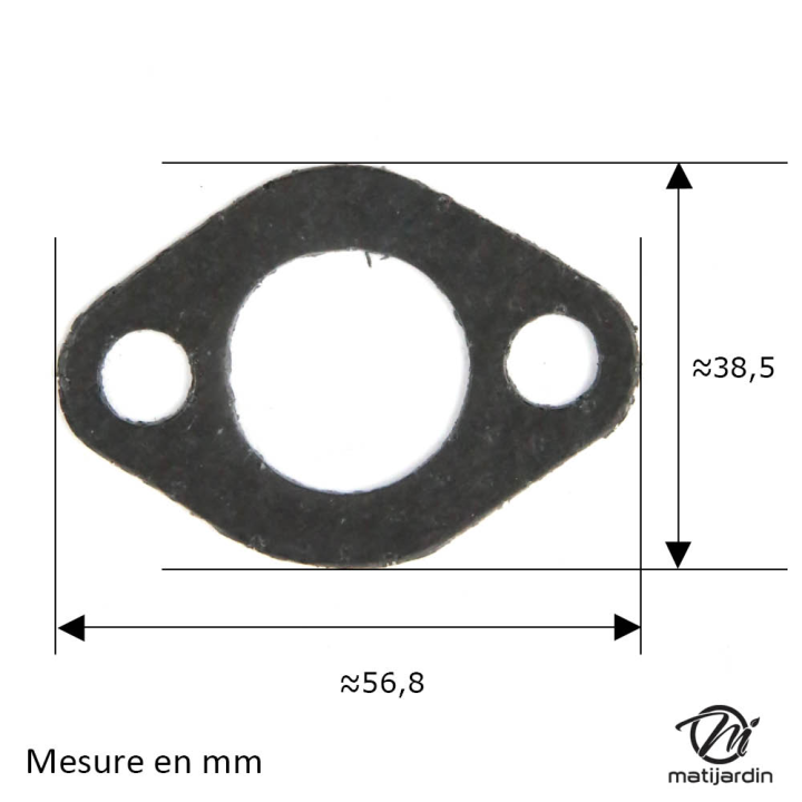 Joint d'échappement adaptable pour moteur Briggs & Stratton N°692237, 272309 et 270918