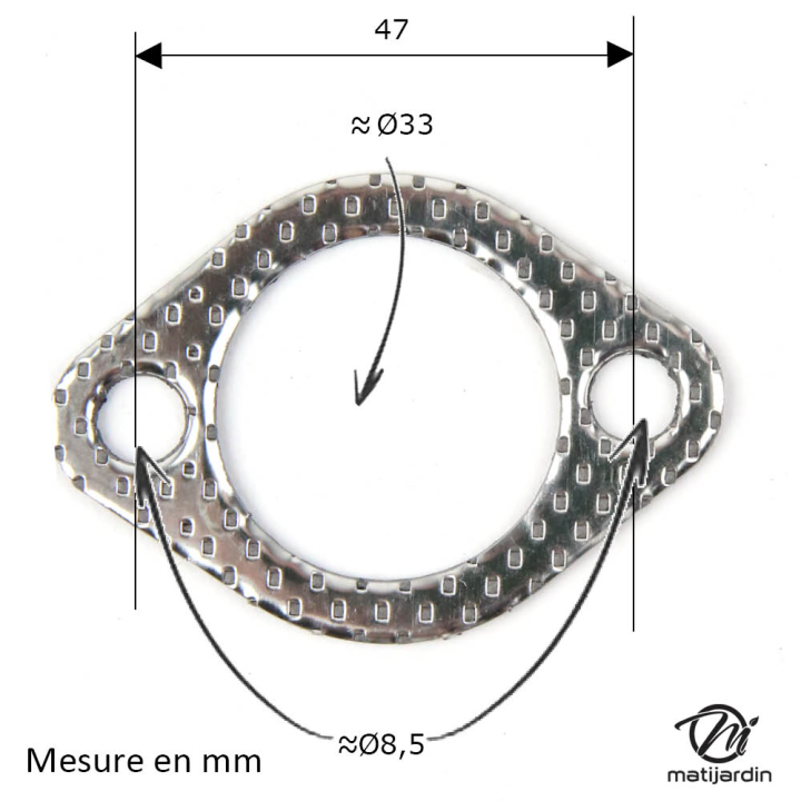 Joint échappement pour Briggs & Stratton 272293, 270917, 692236