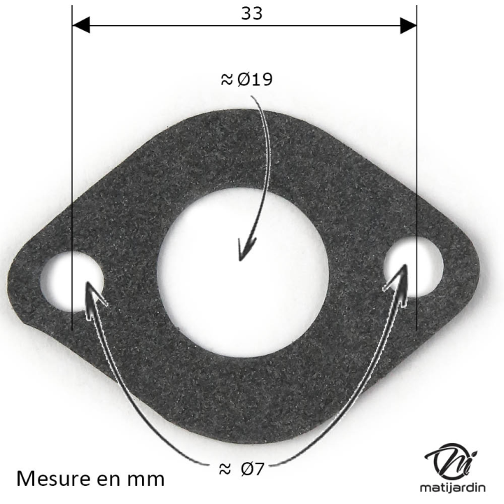 Joint de carburateur 68987 pour moteur Briggs et Stratton