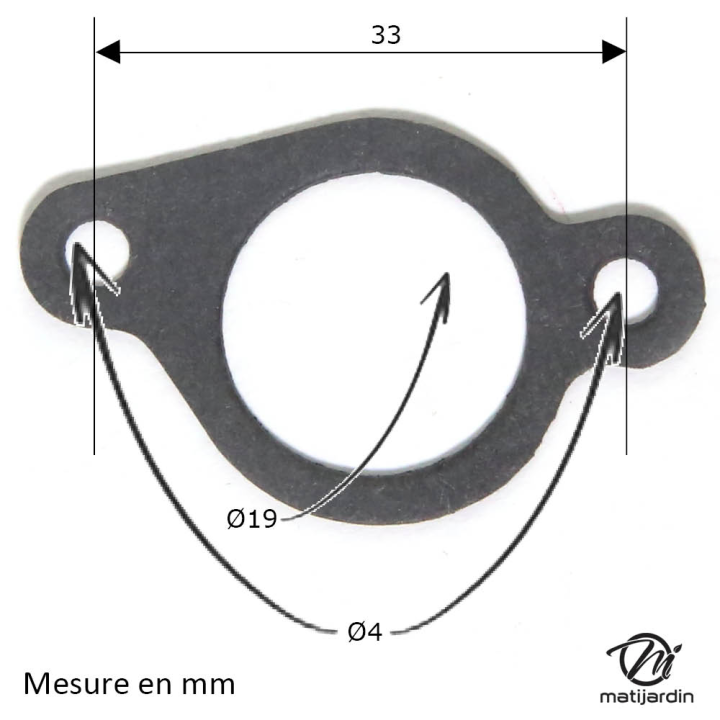 Joint d'admission adaptable pour moteur Briggs & Stratton N° 272 199