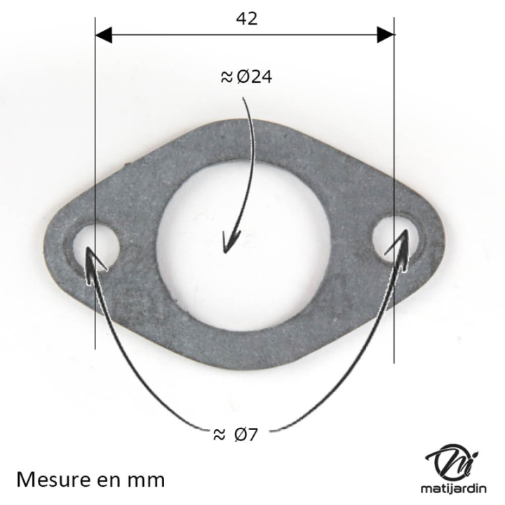 Joint de carburateur / cylindre adaptable pour moteur Briggs & Stratton N° 27828