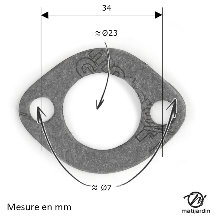 Joint de carburateur 27909 pour moteur Briggs et Stratton