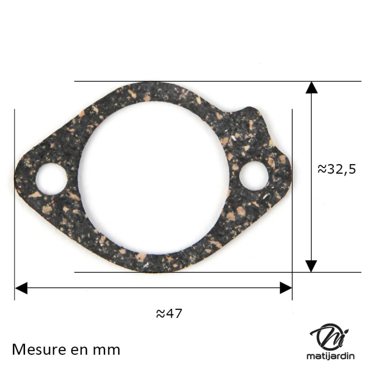 Joint de carburateur / cylindre adaptable pour moteur Briggs & Stratton N° 271840 et 272296