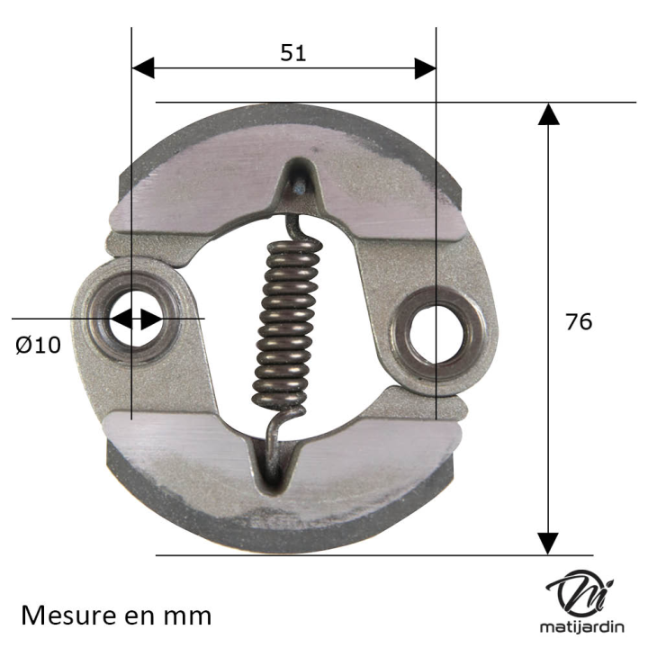 Embrayage pour débroussailleuse, tronçonneuse Mitsubishi TL33