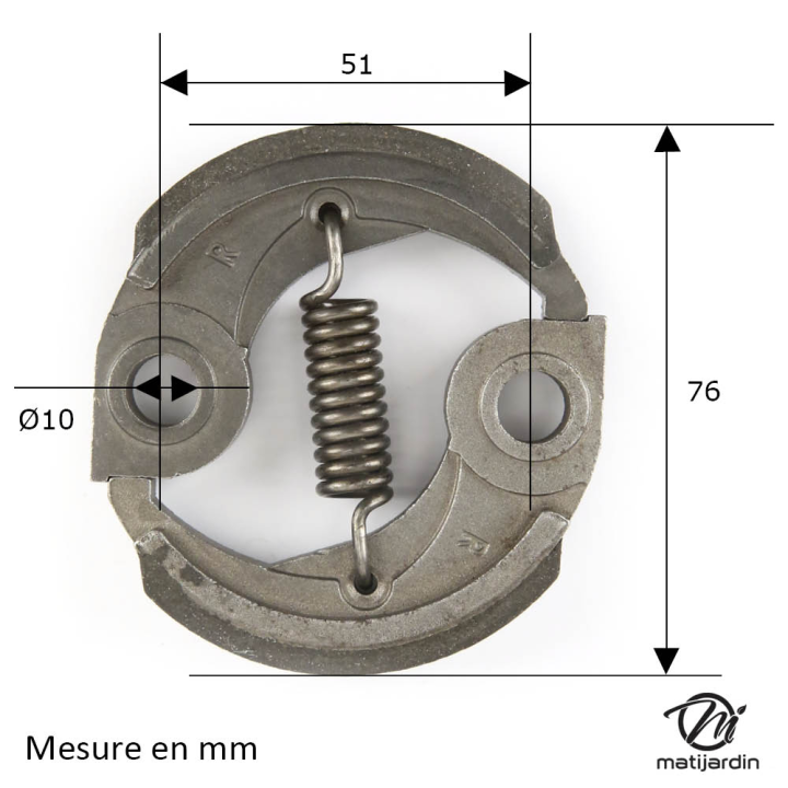 Embrayage pour Mitsubishi TL33, TL43, TL52