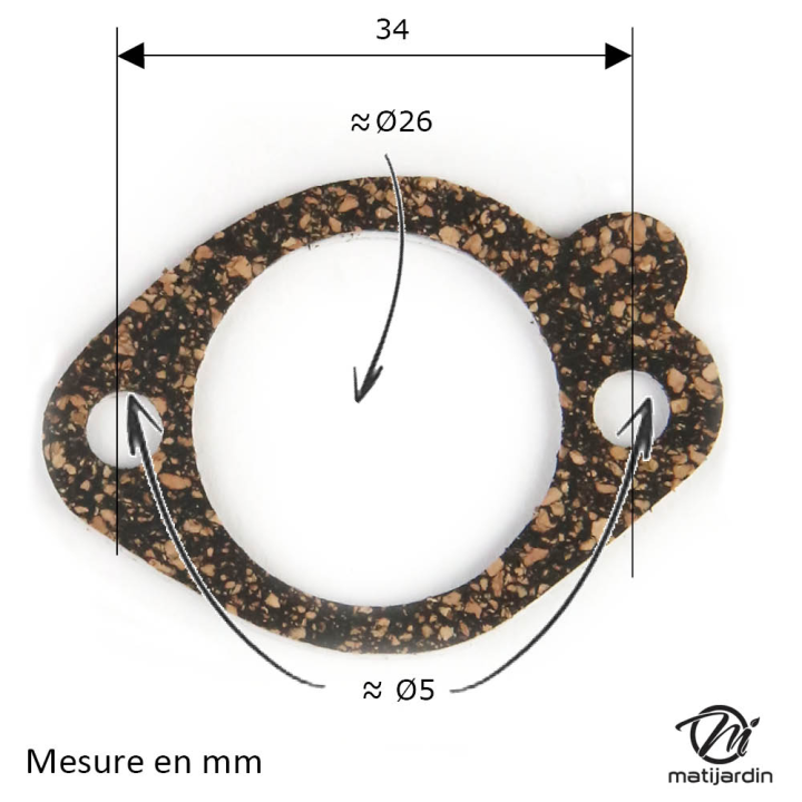 Joint embase pour moteur Briggs & Stratton 2 à 5 cv