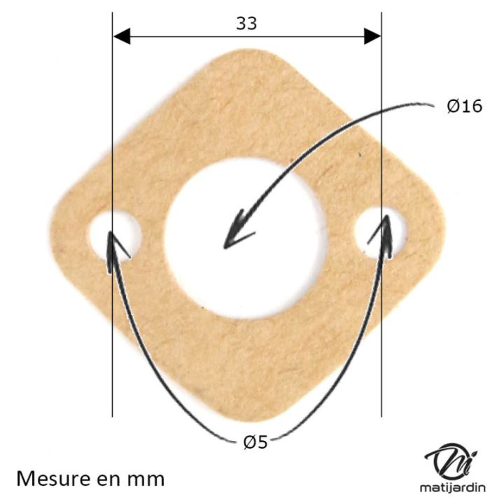 Joint de réservoir adaptable pour moteur Briggs et Stratton. N° 270250