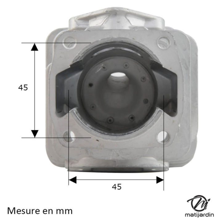 Cylindre piston adaptable pour tronçonneuse 4500. Diamètre 43 mm