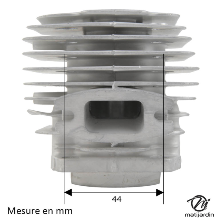 Cylindre piston adaptable pour tronçonneuse 4500. Diamètre 43 mm