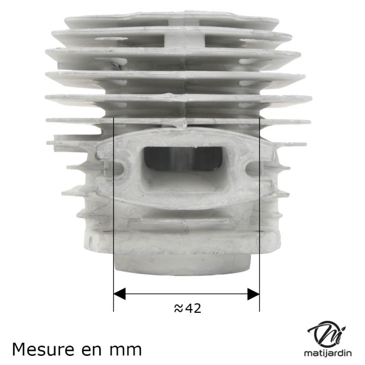 Cylindre piston adaptable pour tronçonneuse 5200. Diamètre 45 mm