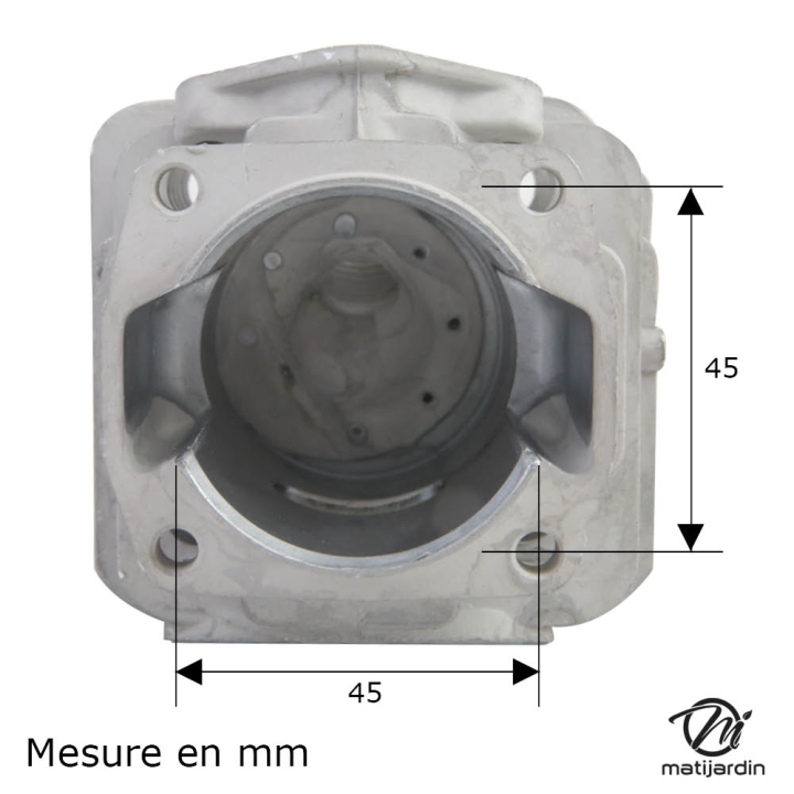 Cylindre piston adaptable pour tronçonneuse 5200. Diamètre 45 mm