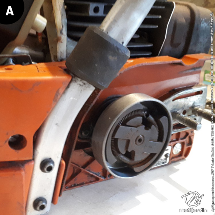 Pignon tronçonneuse étoile 0,325". 7 dents. Pour Husqvarna