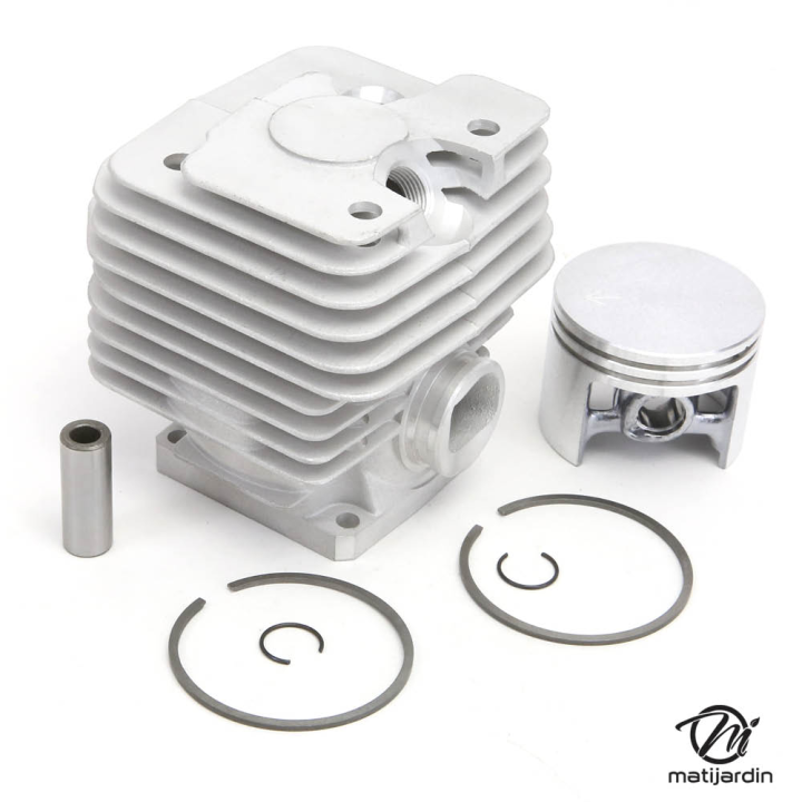 Cylindre piston adaptable pour tronçonneuse Stihl MS381. Diamètre 52 mm