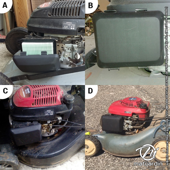 Couvercle de filtre à air pour moteur Honda N° 17231-ZM0-000. Modèles GCV