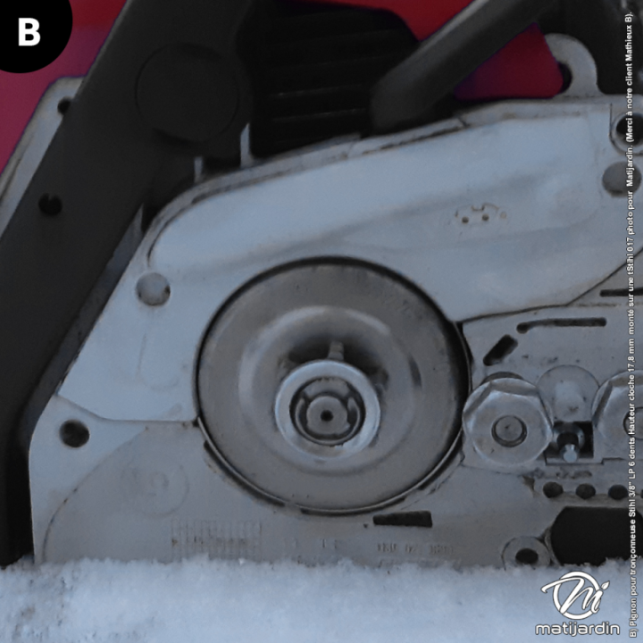 Pignon tronçonneuse Kerwood 6 dents pour Stihl étoile 3