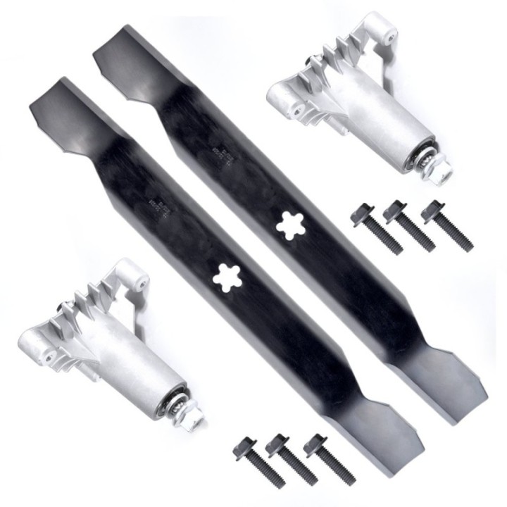 Lame + support + vis pour tondeuse AYP/Roper Bernard Loisirs Husquvarna. 46 cm