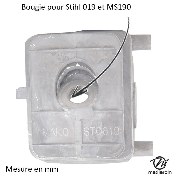 Cylindre piston pour tronçonneuse Stihl 019, MS190
