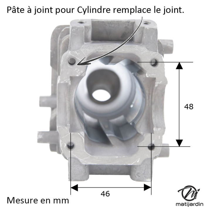 Cylindre piston pour tronçonneuse Stihl 019, MS190